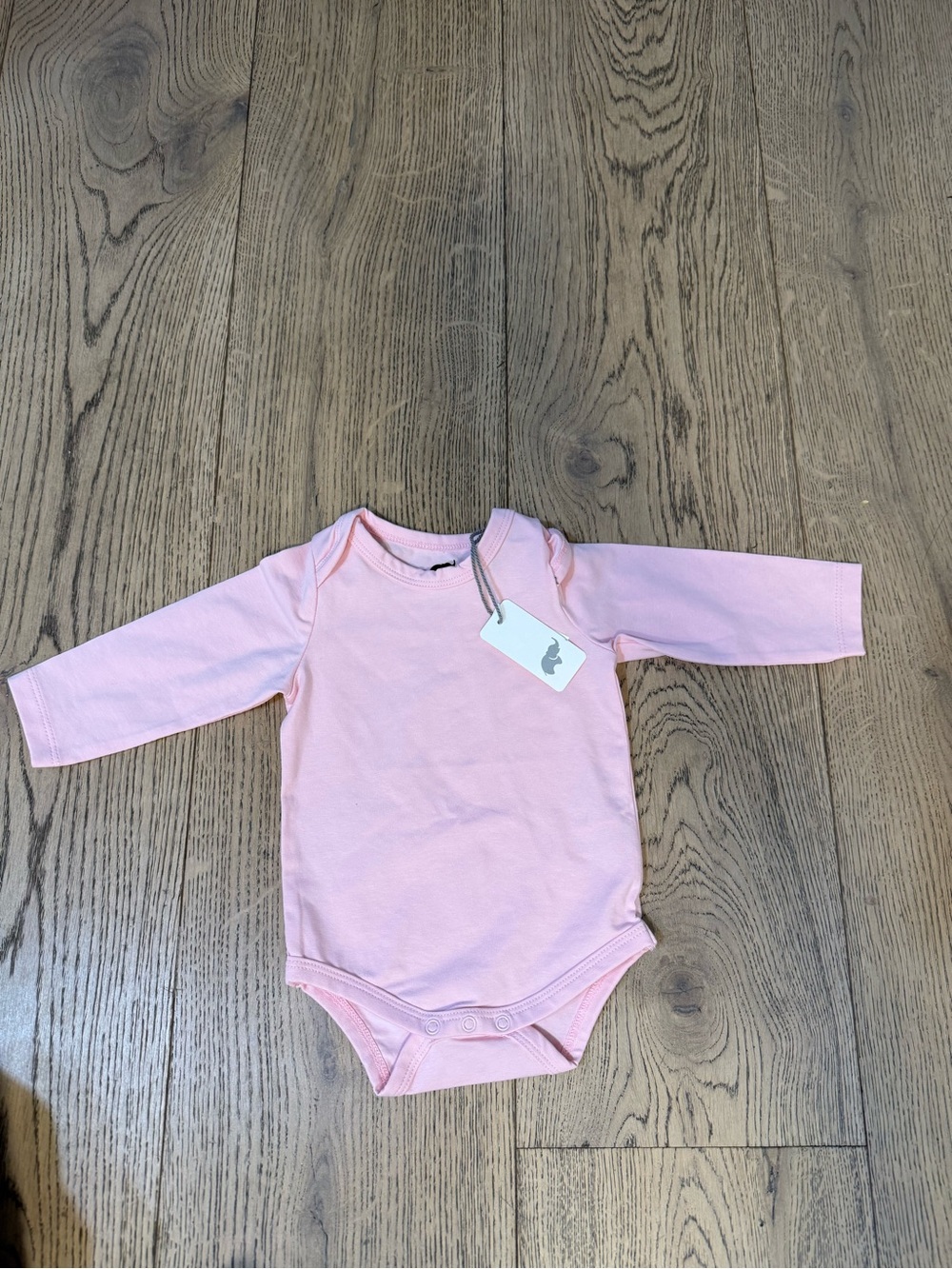 Long Sleeve Pink Baby Bodysuit - Soft Everyday One-Piece